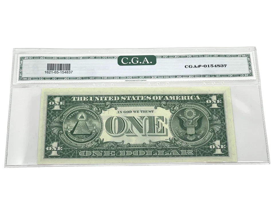 First run Fr1621 Gem 1957 B $1 Silver Certificate note S/N T68327978A 65 Gem(#6) - Image 2 of 2