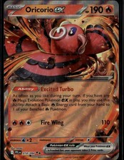 Carta Pokemon Oricorio ex doppia rara ME02 Fiamme Fantastiche 018/094 Fire Holo