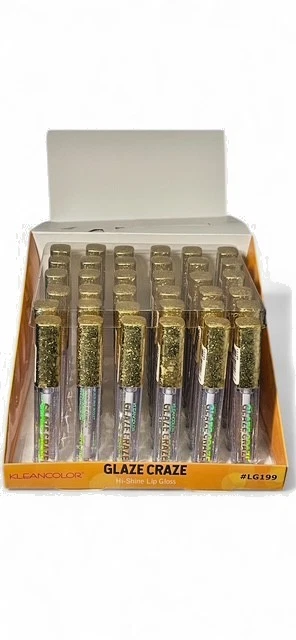 Kleancolor Glaze Craze Lip Gloss Clear Hi Shine - Hydrating & Smooth  box of 36! - Image 4 of 4