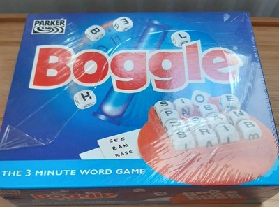 Boggle Wortspiel Vintage Parker 1994 The Three Minute Word Game Neu und versiegelt 
