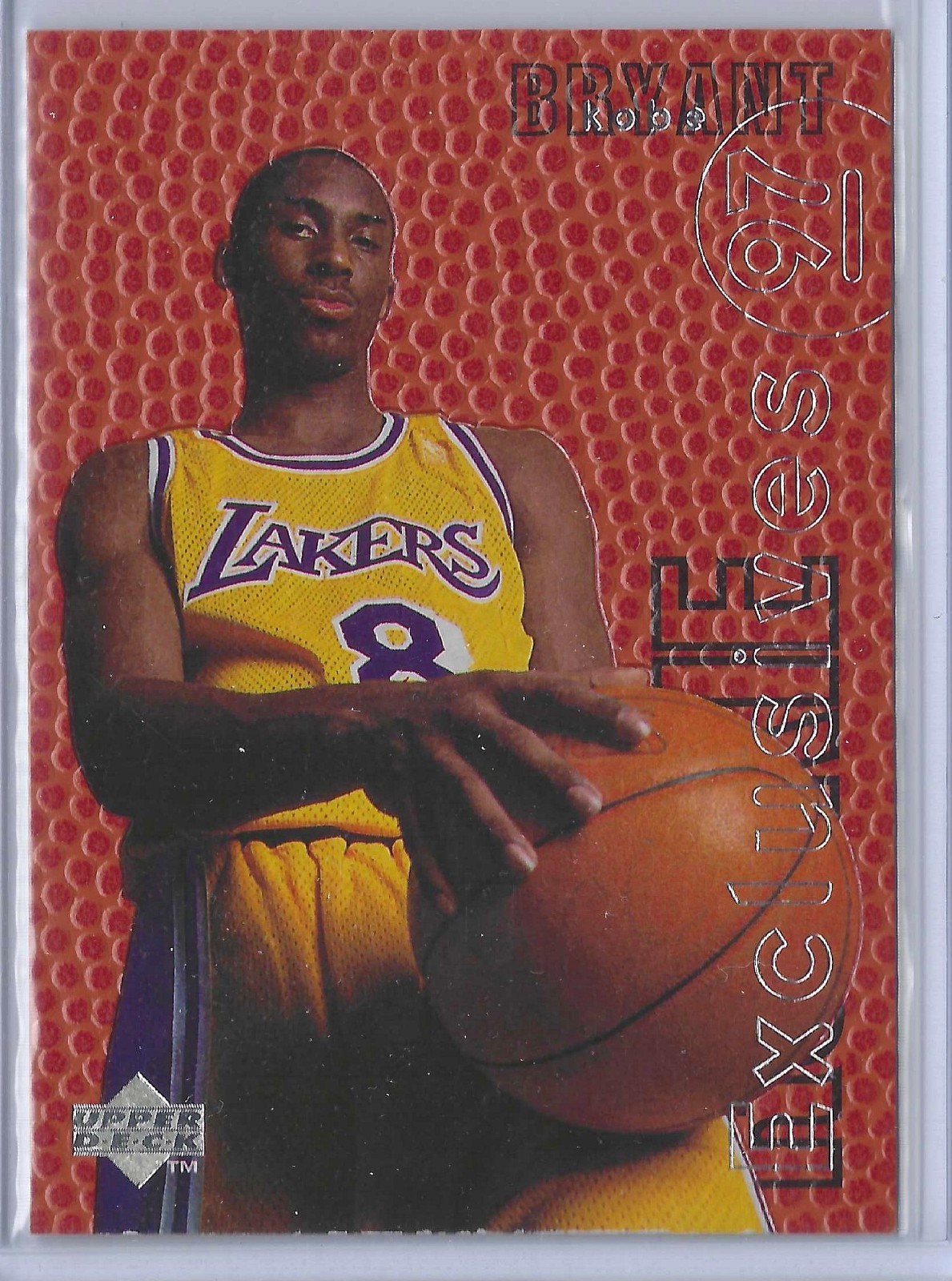1996-97 UPPER DECK ROOKIE EXCLUSIVES #R10 KOBE BRYANT RC EX HOF