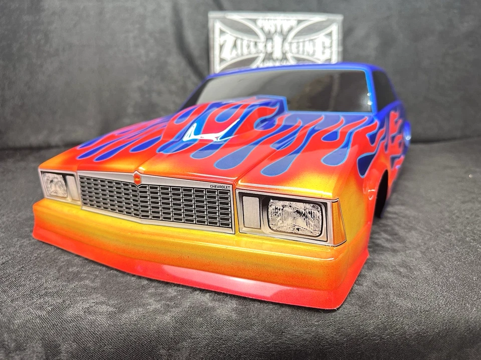 CUSTOM PAINTED RC DRAG BODY NO PREP LOSI 22S AE DR10 DRAG SLASH CHEVY MALIBU - Image 3 of 4