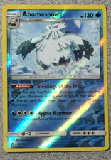 POKEMON - ABOMASNOW 38/156 - ULTRA PRISM - RARE - REVERSE HOLO FOIL - NM
