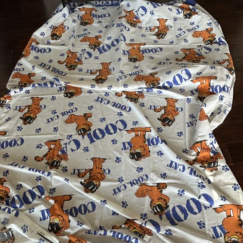 Garfield Odie Twin Flat Fitted Sheet Set 1978 Vintage JP Stevens USA Read - Picture 3 of 11