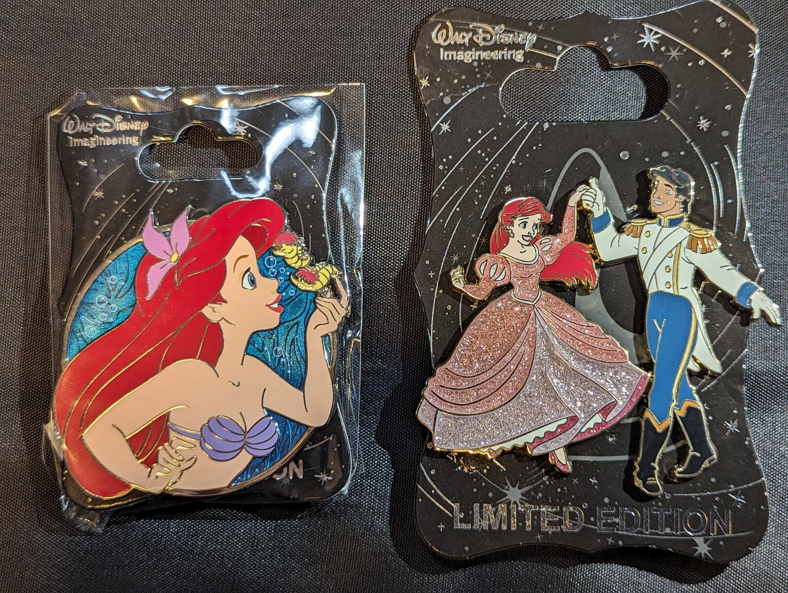 Disney WDI Ariel Pins- Heroine Profile And Dancing Princess LE250