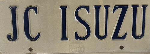 Placa de matrícula Vanity JC ISUZU Trooper Faster Hombre D-MAX Rodeo i-350 Axiom MU-X - Imagen 3 de 12
