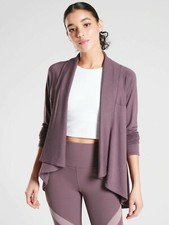 Athleta Nirvana Wear Two Ways Wrap, Volcanic Violet SIZE L 416969 T0721
