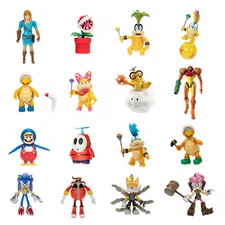 JAKKS World Of Nintendo MARIO ZELDA METROID Sega SONIC 4" & 5" Figures YOU PICK