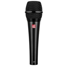 SE Electronics V7 BLACK Studio Grade Handheld Supercardioid Microphone with S...
