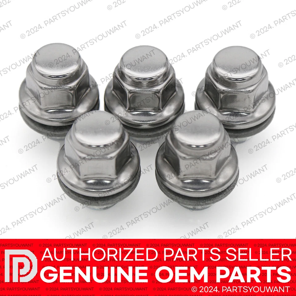 Tuerca de rueda cromada original Toyota Lexus de fábrica OEM NUEVA 90084-94001 [JUEGO DE 5] Foto 2 de 4