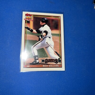  1991 Topps Factory Set Collector's Edition (Tiffany) Matt Williams #190  1026