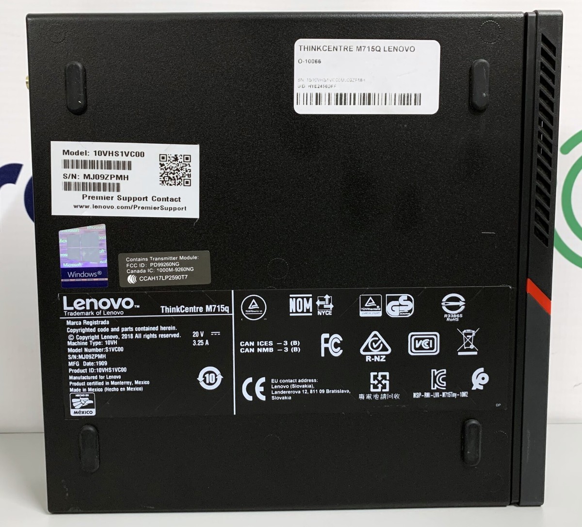 Lenovo ThinkCentre M715q AMD Pro A12-8870E 2.9 GHz 256 GB Lenovo ThinkCentre M715q AMD Pro A12-8870E 2.9 GHz 256 GB
