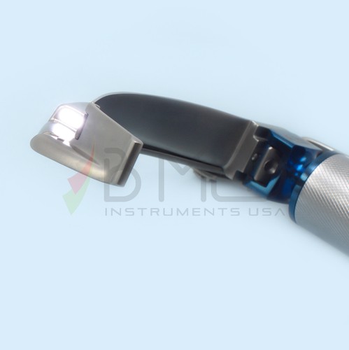 Macintosh Laryngoscope Fiber Optic Blade #3 Super Bright LED Flexible - Picture 4 of 5