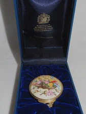 We Must Cultivate Our Garden Voltaire Halcyon Days Enamel Box - MIB