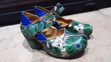 JOHN FLUEVOG PREPARE FIND Python Platform Mary Jane Heels Shoes 9