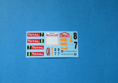 MF-Zone DC2434 1/24 VW Polo WRC Rallye Monte Carlo 2013 7 Latvala for Belkits - Picture 2 of 3