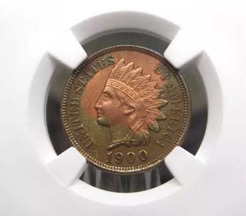 1900 Indian Head Cent Penny 1c NGC Unc Details #041 Uncirculated ECC&C, Inc.