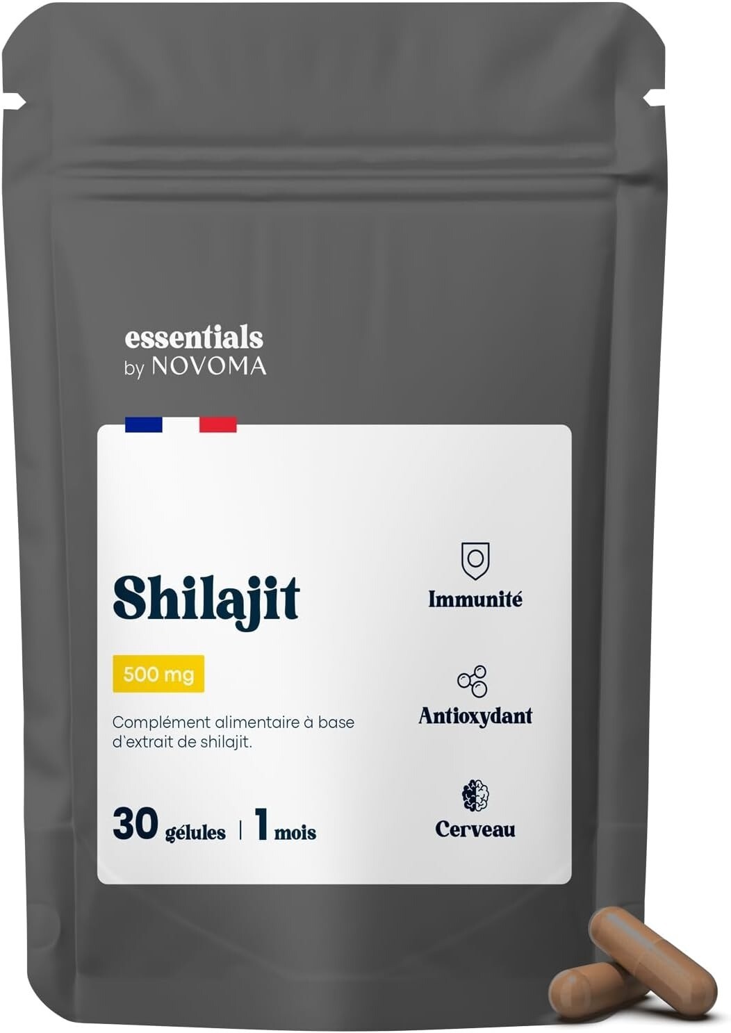 Shilajit Pure 500mg en gélules pour l immunité boostée