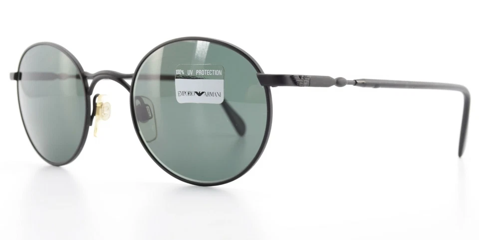 EMPORIO ARMANI Sonnenbrille 059-S 706 Black Metal Vintage Panto Giorgio c1996 - Bild 4 von 4