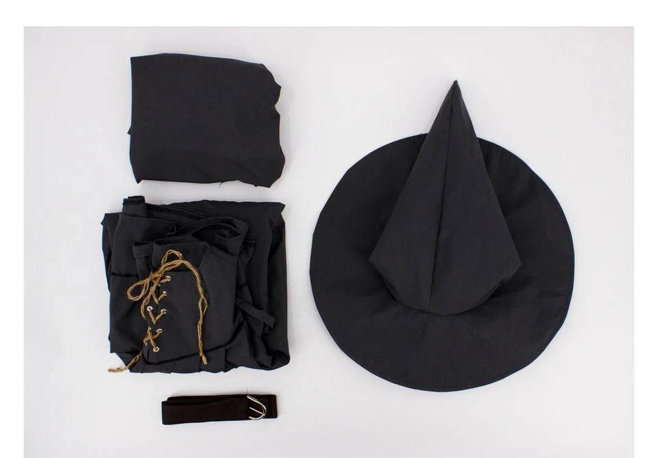 Disfraz de El Señor de los Anillos Cosplay Gandalf Gris Hechicero Uniforme Capa Sombrero Foto 3 de 4