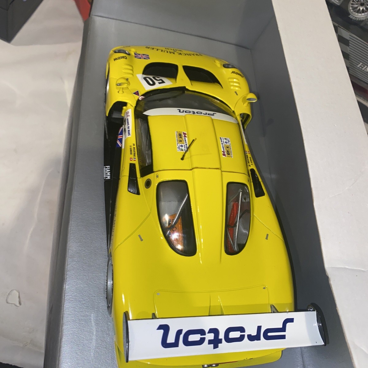 Chrono H1070 Lotus Elise GT1 Yellow Franck Muller 1:18 Scale
