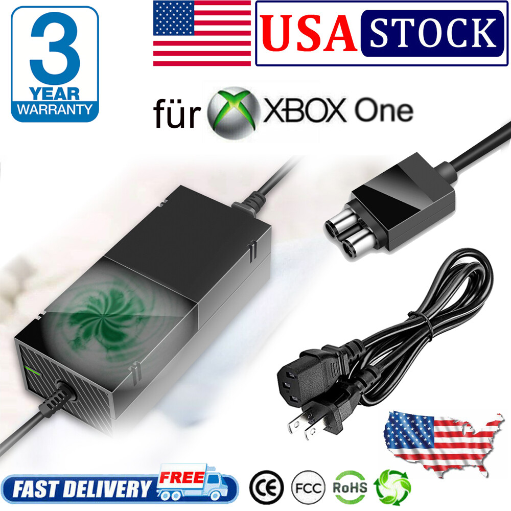 US For XBOX ONE Console AC Adapter Brick Charger Power Supply Cord Cable