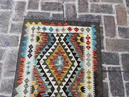 Hand Knotted Flat weave Kilim Hallway Runner Rug 300 CM x 76 CM ( KAS#44 ) - Picture 2 of 9