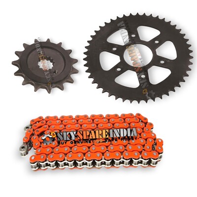 Orange Chain and Sprocket kit Compatible With KTM RC 390cc