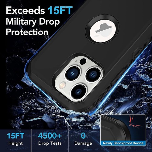 Funda protectora de pantalla para iPhone 14 13 12 11 Pro Max apta para Otterbox Defender - Imagen 11 de 42