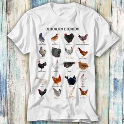  T-Shirt Hühnerliste süßes Huhn Tier Meme Geschenk Top T-Shirt Unisex 1009