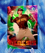 Jackson MErrill - #41/99 - GREEN - 2021 Bowman Chrome - GENESIS - GNS-19
