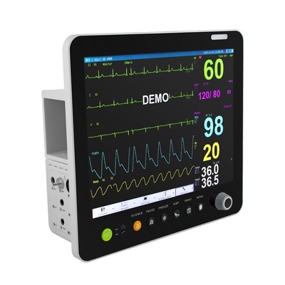 Portable Multi-Parameter Patient Monitor 15 Inch Display ECG NIBP SPO2 RESP TEMP