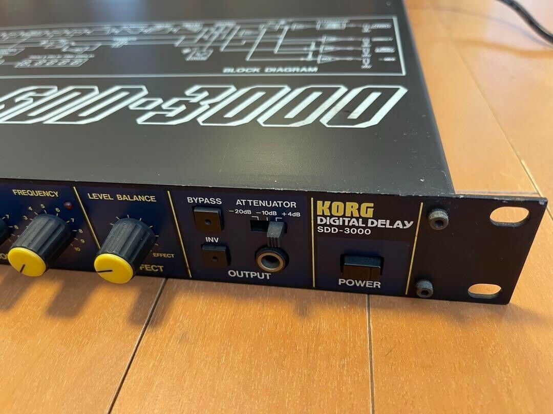 Korg SDD-3000 Programmable Digital Delay Rack Used Tested Korg SDD-3000 Programmable Digital Delay Rack Used Tested