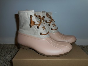 sperry duck boots rose