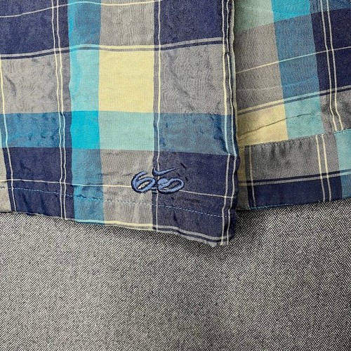 Nike 6.0 Hoodie Youth Small Blue Yellow Plaid Zip Up Flawed Skate Grunge Y2k - Picture 12 of 13