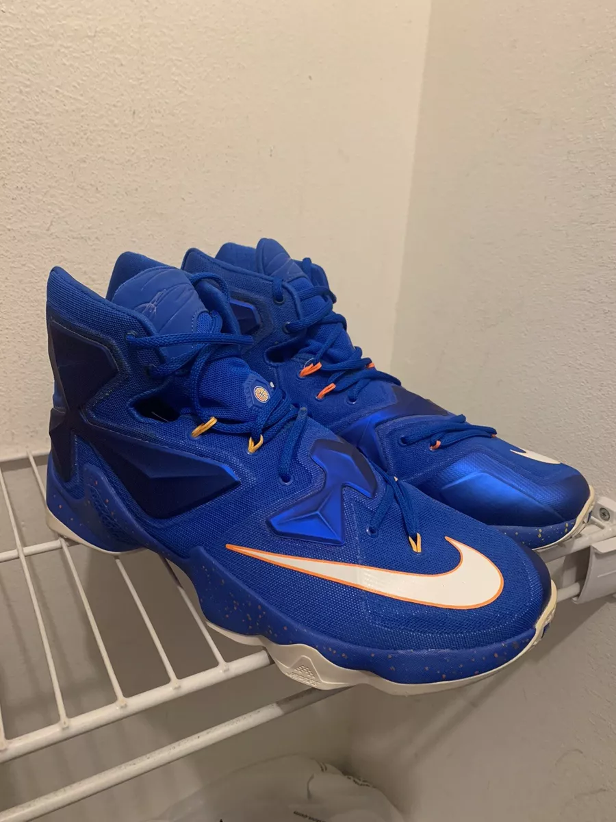 Lebron 13 blue and cheap orange