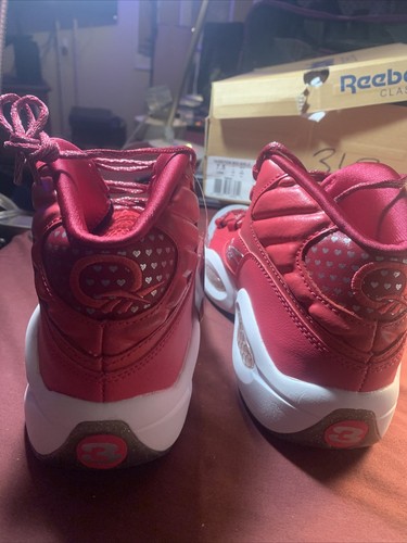 Reebok Classic Mid Question Pink Cherry M48825 Girl's Size 8 - Picture 3 of 12