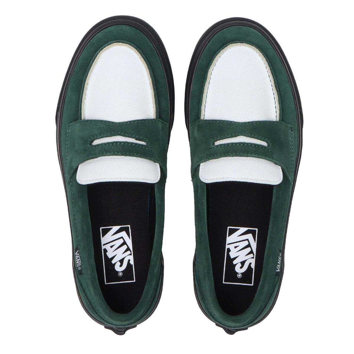 ariharamiyuki x Vans Loafer Green White Black V196CFMA Men's ariharamiyuki x Vans Loafer Green White Black V196CFMA Men's