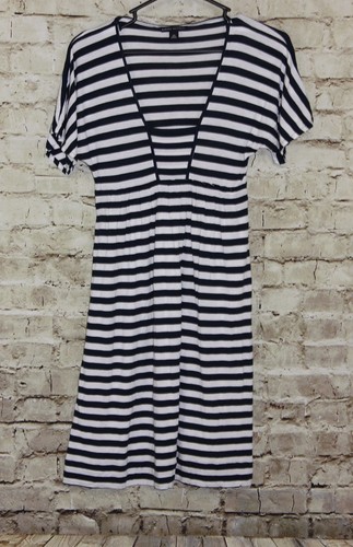 Banana Republic Navy White Striped 