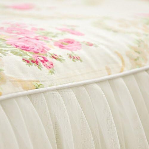 Dust Ruffled Bed Skirts Queen Size Wrap Around Lace Bed Ruffle with