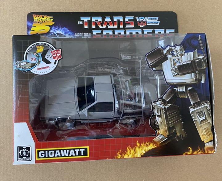 Gigawatt DeLorean Figure Transformers Back to the Future