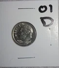 2001 - D Mint - Roosevelt Dime + Protective Coin Holder!
