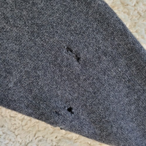 Patagonia Sweater Men's Large Recycled Cashmere Wool 1/4 Zip Charcoal Heathered - Picture 3 of 12