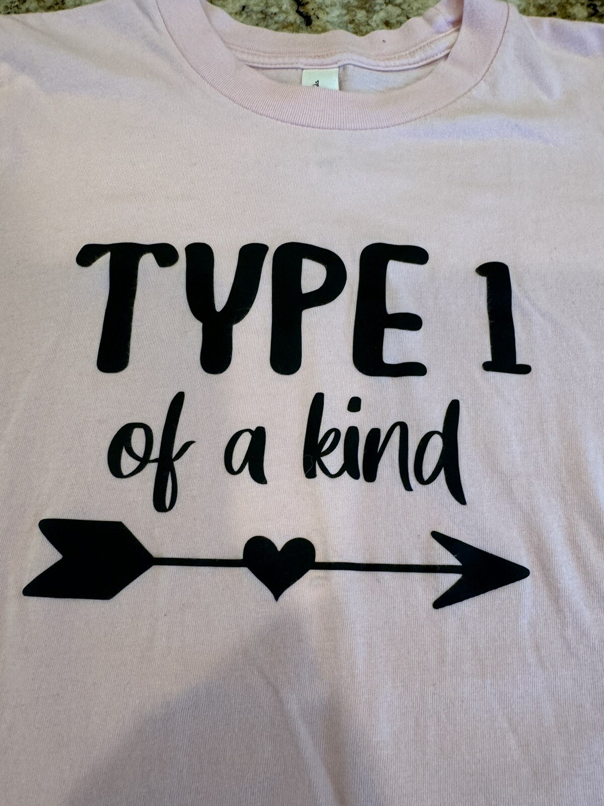 Diabetic Type 1 Diabetes T1D Type One Of A Kind Youth TShirt Size M 10