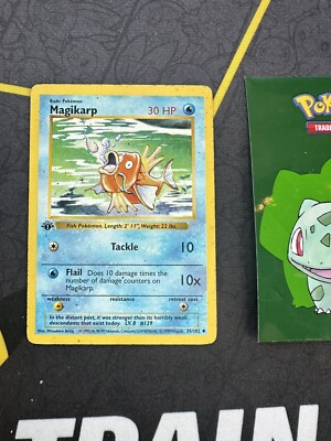 Pokemon Card Magikarp 1st Edition Base Set Shadowless 35/102 