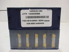 Vargus 319-00004 Carbide Inserts G29.0500.34SGN39 EPD# 23840 5 Pieces Per Sale