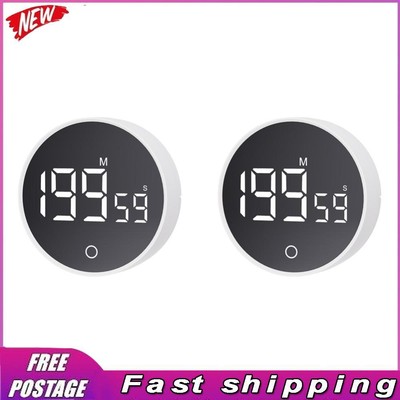 Magnetic LED Digital Kitchen Timer Electronic Cooking Countdown Timer (White)