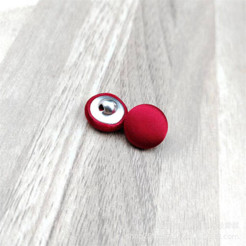 50pcs Fabric Satin Cloth Covered Buttons with Shank Clothes Sewing DIY Crafts - Picture 30 of 30