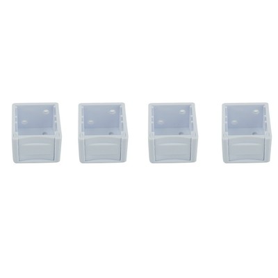 Jalousie Klammern Montagehalterung Low Profile Box Weiß Zuverlässig 4PCS.Set