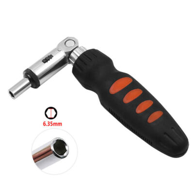 1/4 Turn Left Right Two-way Ratchet   Handle 6.35mm Angle Variable #E8